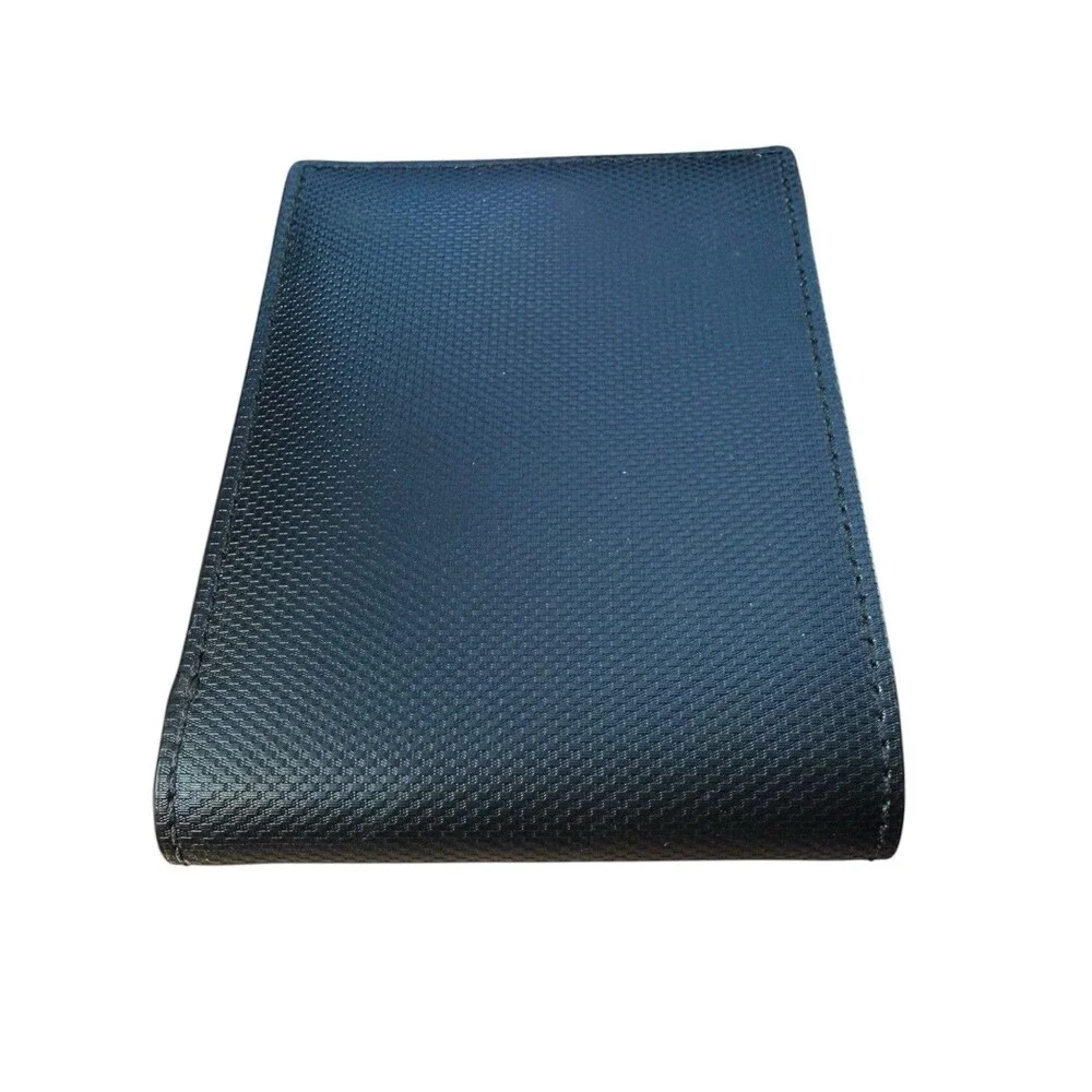 TUMI Men's Black Bifold Wallet with Card Slots, Logo Accent